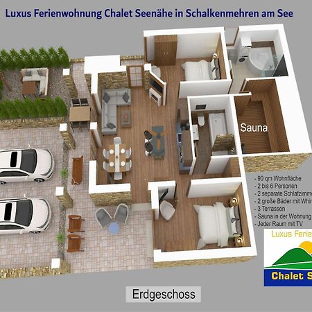 Luxus Ferienwohnung Chalet Seenaehe Schalkenmehren Exterior foto